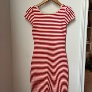 Juicy Couture Red and White Striped Dress